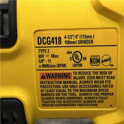 AS-IS DEWALT FLEXVOLT 60V MAX Cordless Brushless 4.5 in. - 6 in. Small Angle Grinder Kit