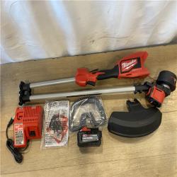 AS-IS Milwaukee Brushless 18V 16 in. Cordless Battery Powered String Trimmer Kit