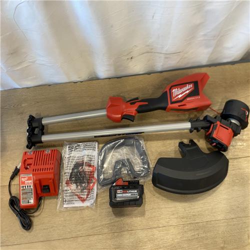 AS-IS Milwaukee Brushless 18V 16 in. Cordless Battery Powered String Trimmer Kit