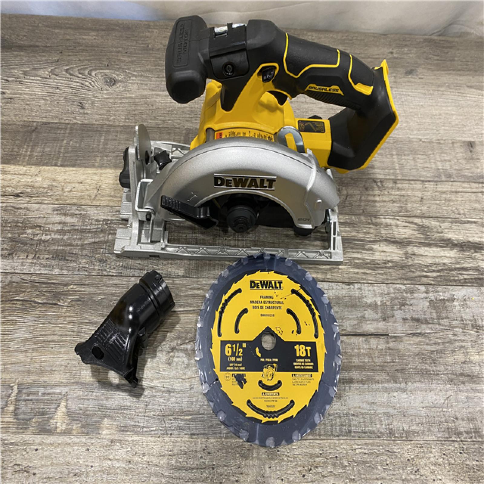 AS-IS DEWALT 20V MAX Cordless Brushless 6-1/2 in. Sidewinder Style Circular Saw (Tool Only)