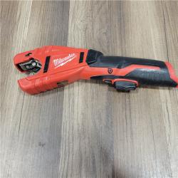 AS-IS  Milwaukee M12 12V Lithium-Ion Cordless Copper Tubing Cutter (Tool-Only)