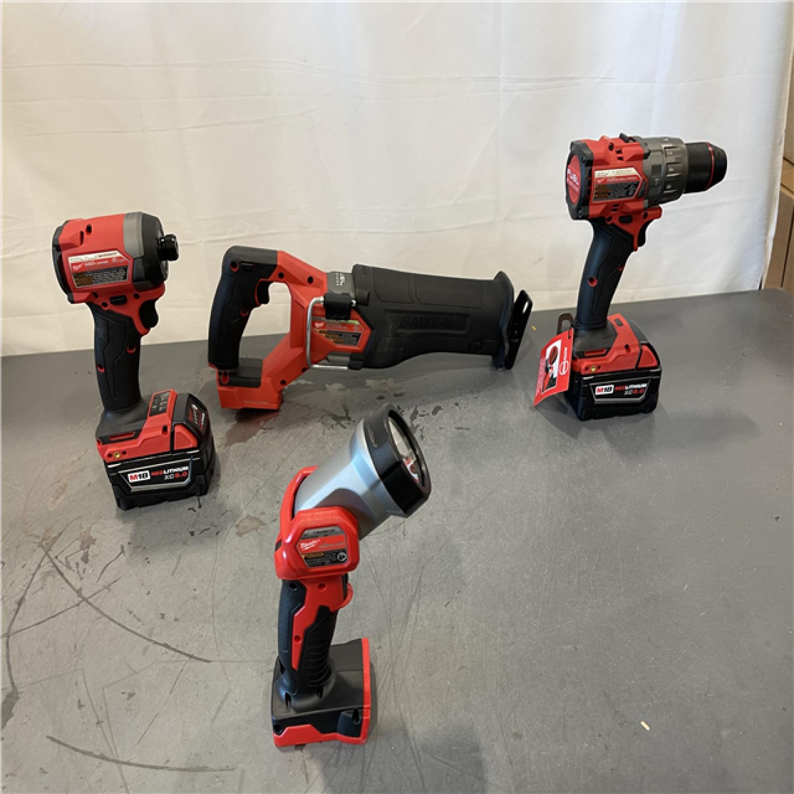 AS-IS - Milwaukee M18 FUEL 18V Lithium-Ion Brushless Cordless 5 Tool Combo Kit