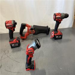 AS-IS - Milwaukee M18 FUEL 18V Lithium-Ion Brushless Cordless 5 Tool Combo Kit