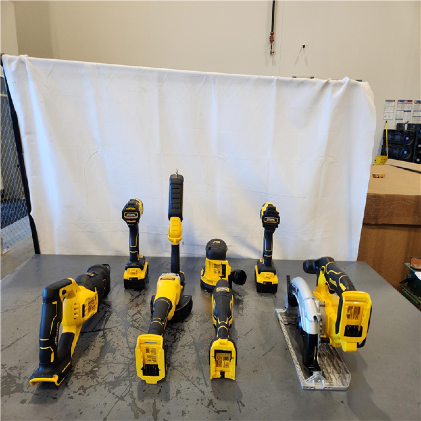 AS-IS- 20V Lithium-Ion Cordless 8-Tool Combo Kit with (2) 5.0 Ah Batteries and Charger