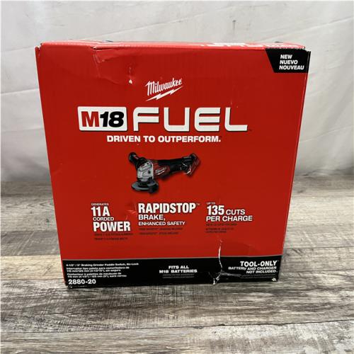 NEW - Milwaukee FUEL 18V Lithium-Ion Brushless Cordless 4-1/2 in./5 in. Grinder w/Paddle Switch (Tool-Only)