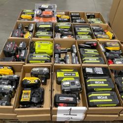 DALLAS LOCATION - AS-IS BATTERY AND CHARGERS PALLET