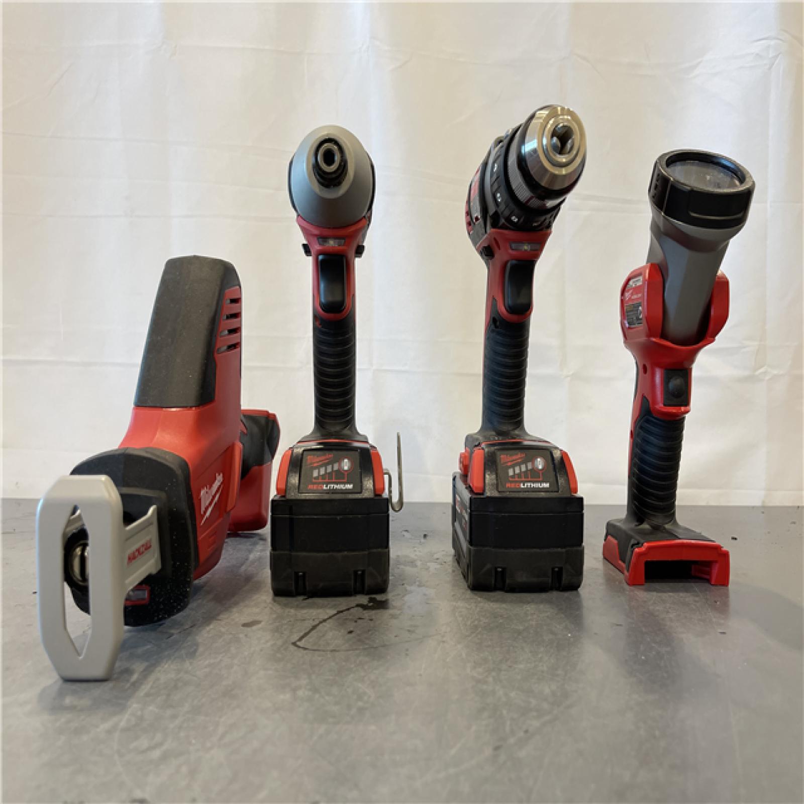 AS-IS - Milwaukee M18 18-Volt Lithium-Ion Cordless Combo Kit 7-Tool Kit