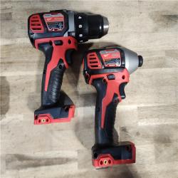 HOUSTON LOCATION - AS-IS Milwaukee 18V Cordless Brushed 2-Tool Drill/Driver and Impact Driver Kit