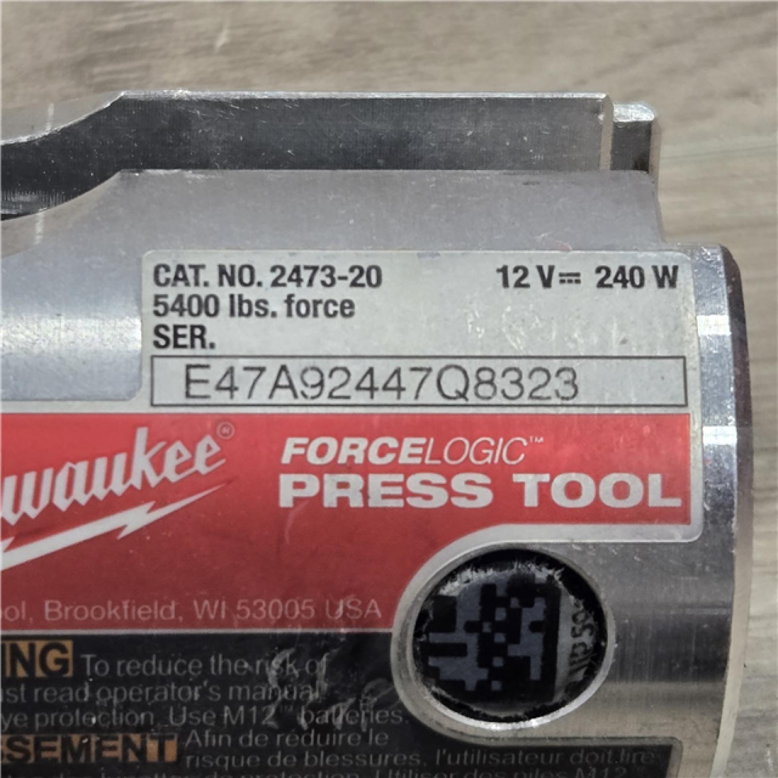 AS-IS MILWAUKEE 12V Force Logic Cordless Press Tool Kit