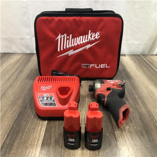 AS-IS Milwaukee FUEL SURGE 12V Lithium-Ion Brushless Cordless 1/4 in. Hex Impact Driver Compact Kit