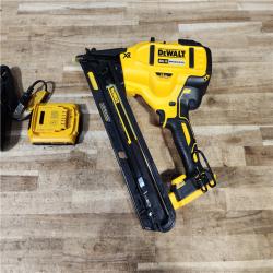 HOUSTON LOCATION - AS - IS DEWALT 20V MAX XR Lithium-Ion Cordless 2-1/2 in. 15-Gauge Finish Nailer Kit
