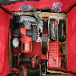 California AS-IS Milwaukee M18 5-Tool Combo Kit  Includes (2) Batteries  Charger & Bag