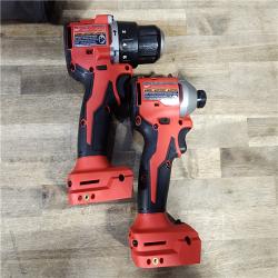 HOUSTON LOCATION - AS-IS M18 18-Volt Lithium-Ion Brushless Cordless Compact Hammer Drill/Impact Combo Kit (2-Tool) with (2) Batteries, Bag