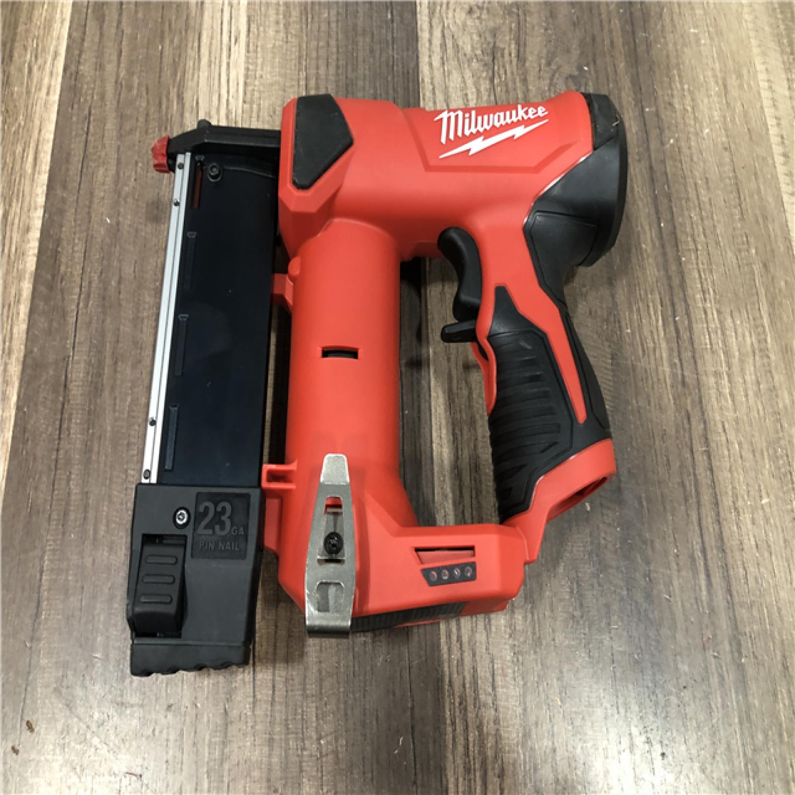 AS-IS Milwaukee 12-Volt 23-Gauge Lithium-Ion Cordless Pin Nailer (Tool-Only)