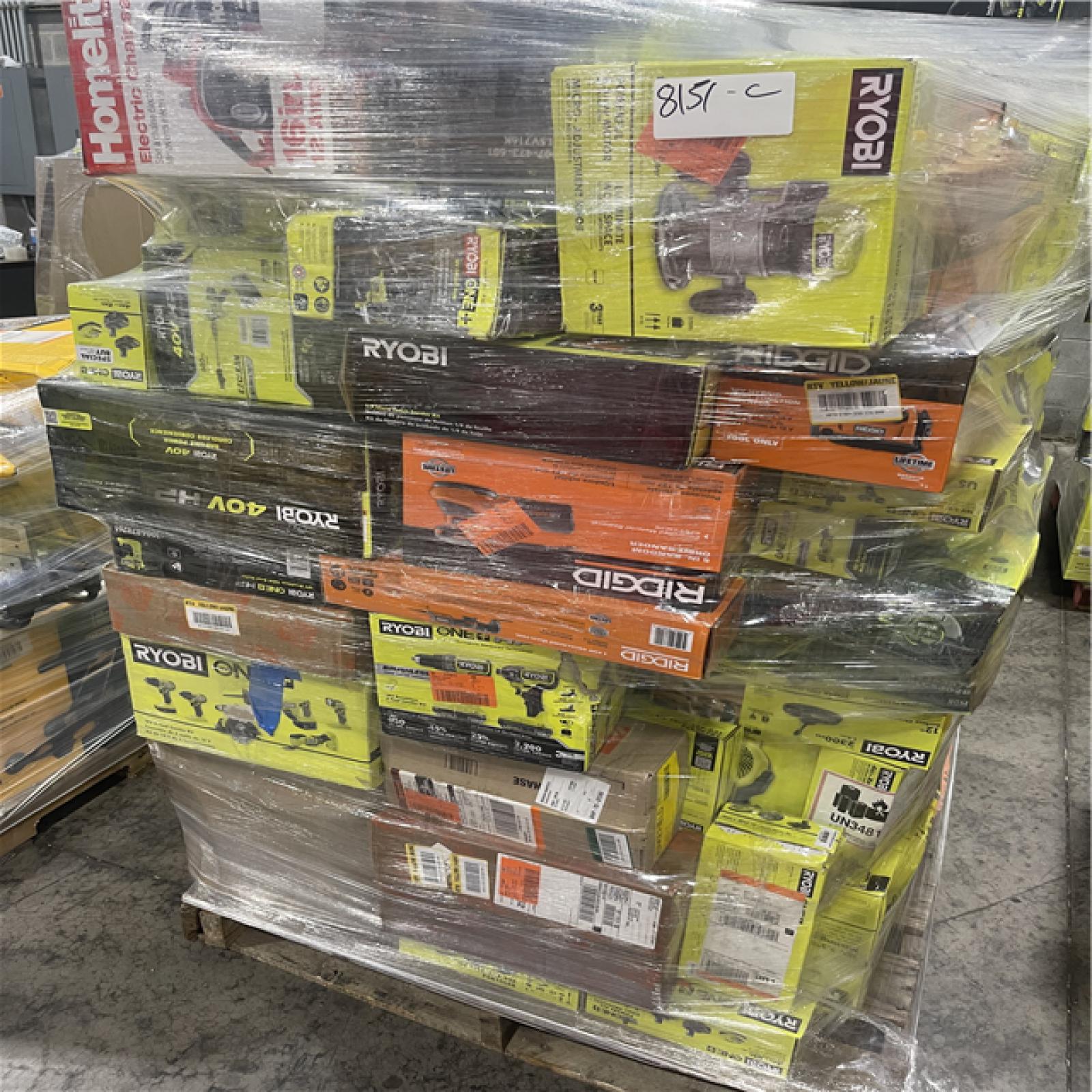 Pittston Location As-IS Power Tools Partial Truckload (17 Pallets) 8151-C