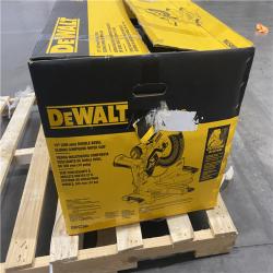 As-Is- DEWALT 15 Amp Corded 12 in. Double Bevel Sliding Compound Miter Saw