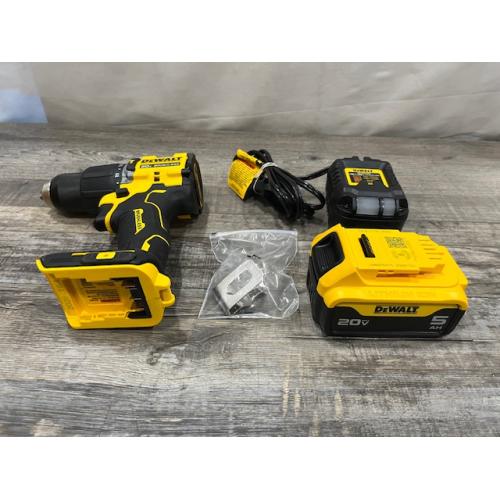 AS-IS DEWALT ATOMIC 20V Lithium-Ion Cordless 1/2 in. Hammer Drill Kit