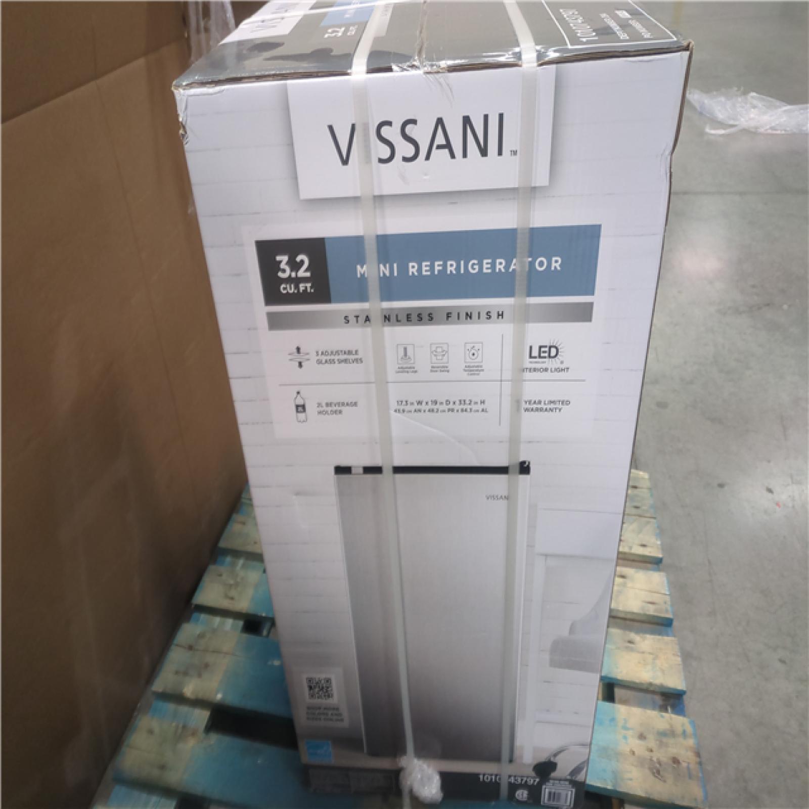 CALIFORNIA NEW VISSANI 3.2 CU. FT. MIN REFRIGERATOR