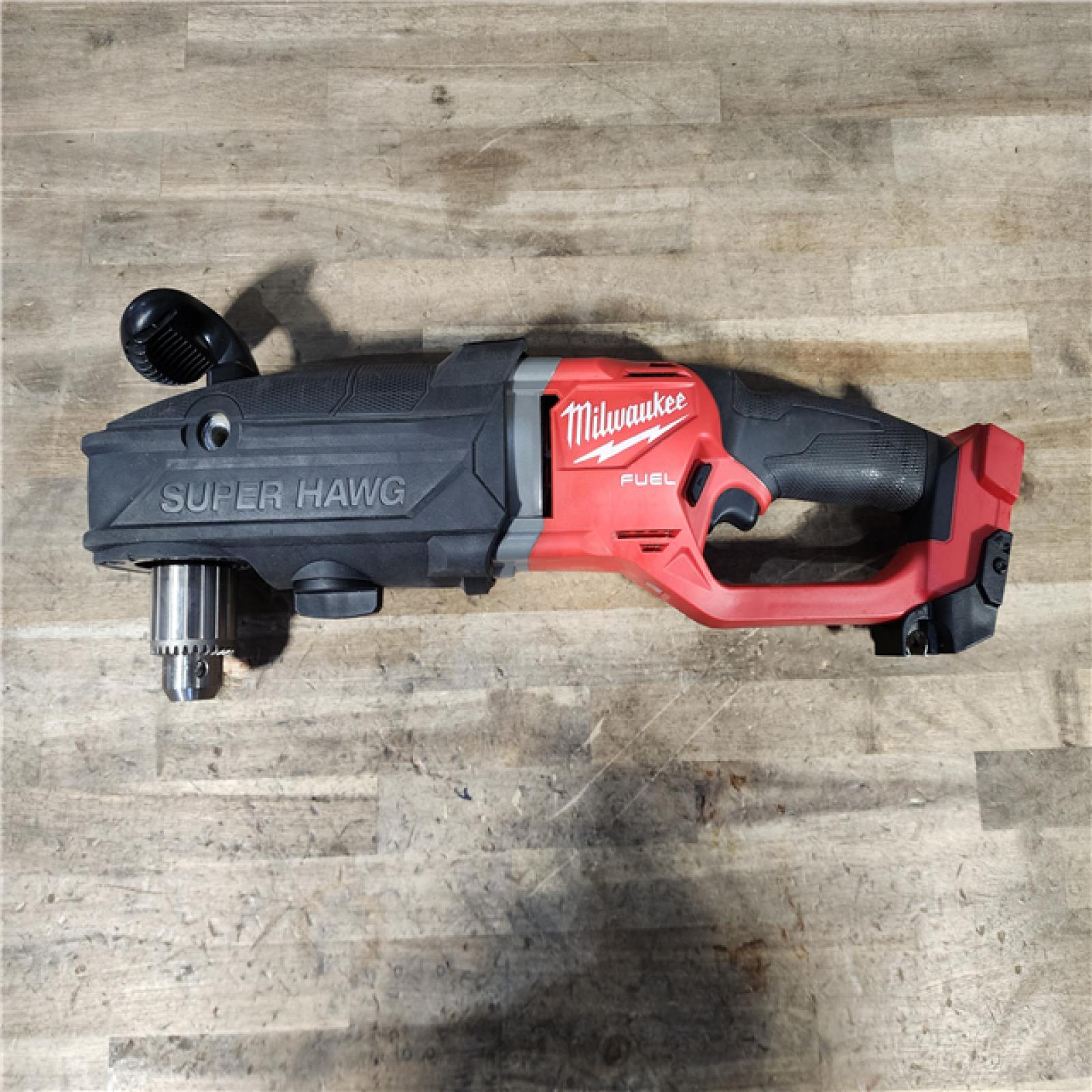 HOUSTON LOCATION - AS-IS Milwaukee M18 18V Fuel 1/2 Right Angle Drill Super Hawg Cordless Lithium-Ion 2809-20 (TOOL ONLY)