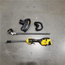 AS IS DEWALT FLEXVOLT 60V MAX 17 in. Cordless Battery Powered Attachment Capable Trimmer Kit with (1) FLEXVOLT 3 Ah Battery & Charger