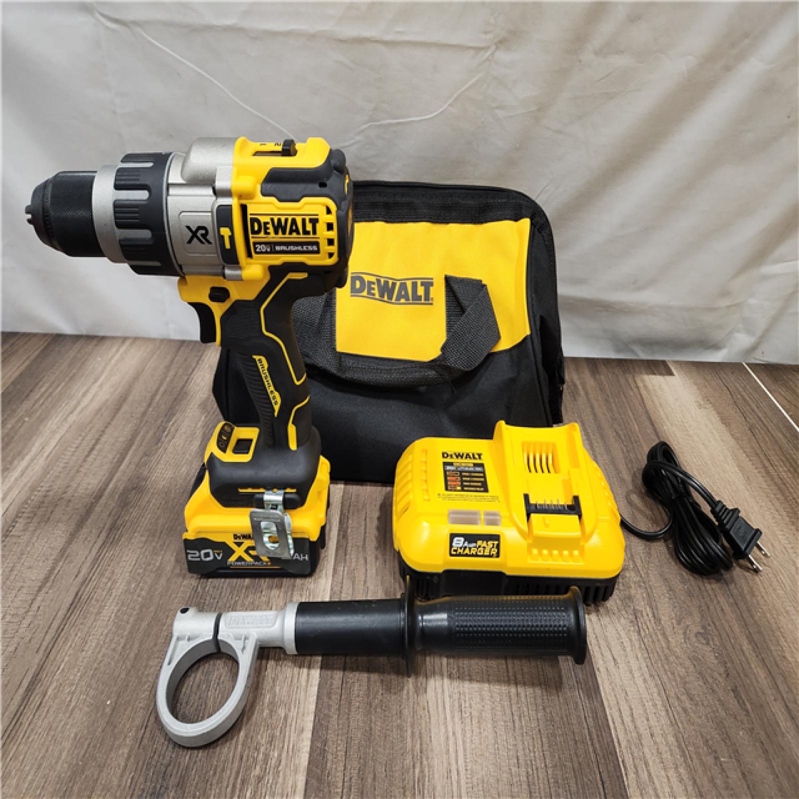 AS-IS- DeWalt 20V MAX XR 1/2 in. Brushless Cordless Hammer Drill Kit (Battery & Charger)