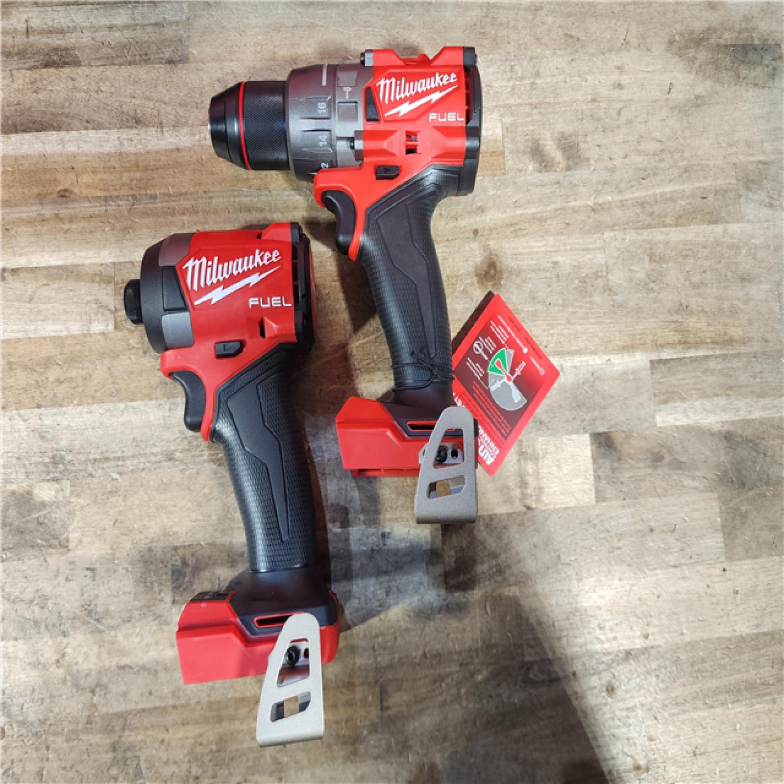 HOUSTON LOCATION - AS-IS (APPEARS LIKE NEW) Milwaukee FUEL 18V Lithium-Ion Brushless Cordless Hammer Drill and Impact Driver Combo Kit