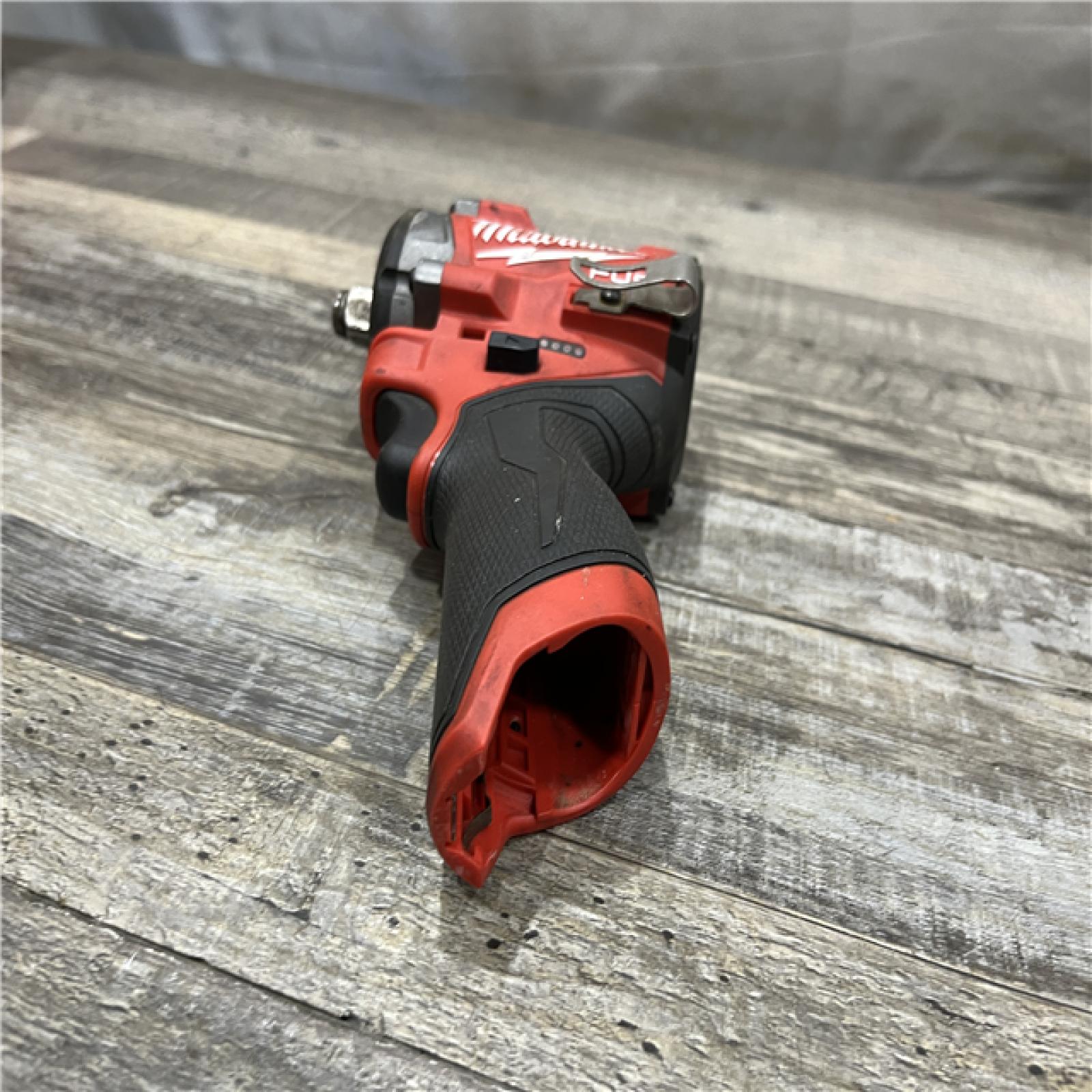 AS-IS Milwaukee FUEL 12V Lithium-Ion Brushless Cordless Stubby 1/2 in. Impact Wrench (Tool-Only)