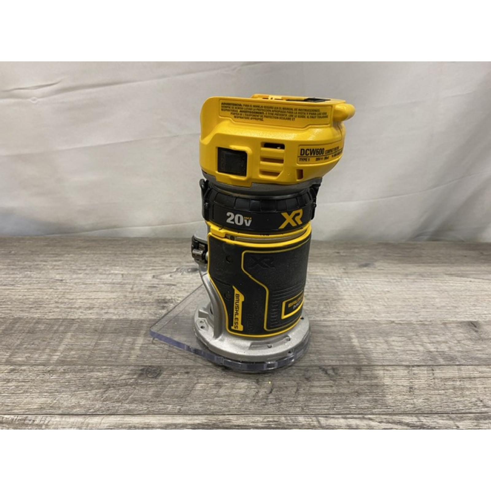 AS-IS DEWALT 20V MAX XR Cordless Brushless Fixed Base Compact Router (Tool Only)