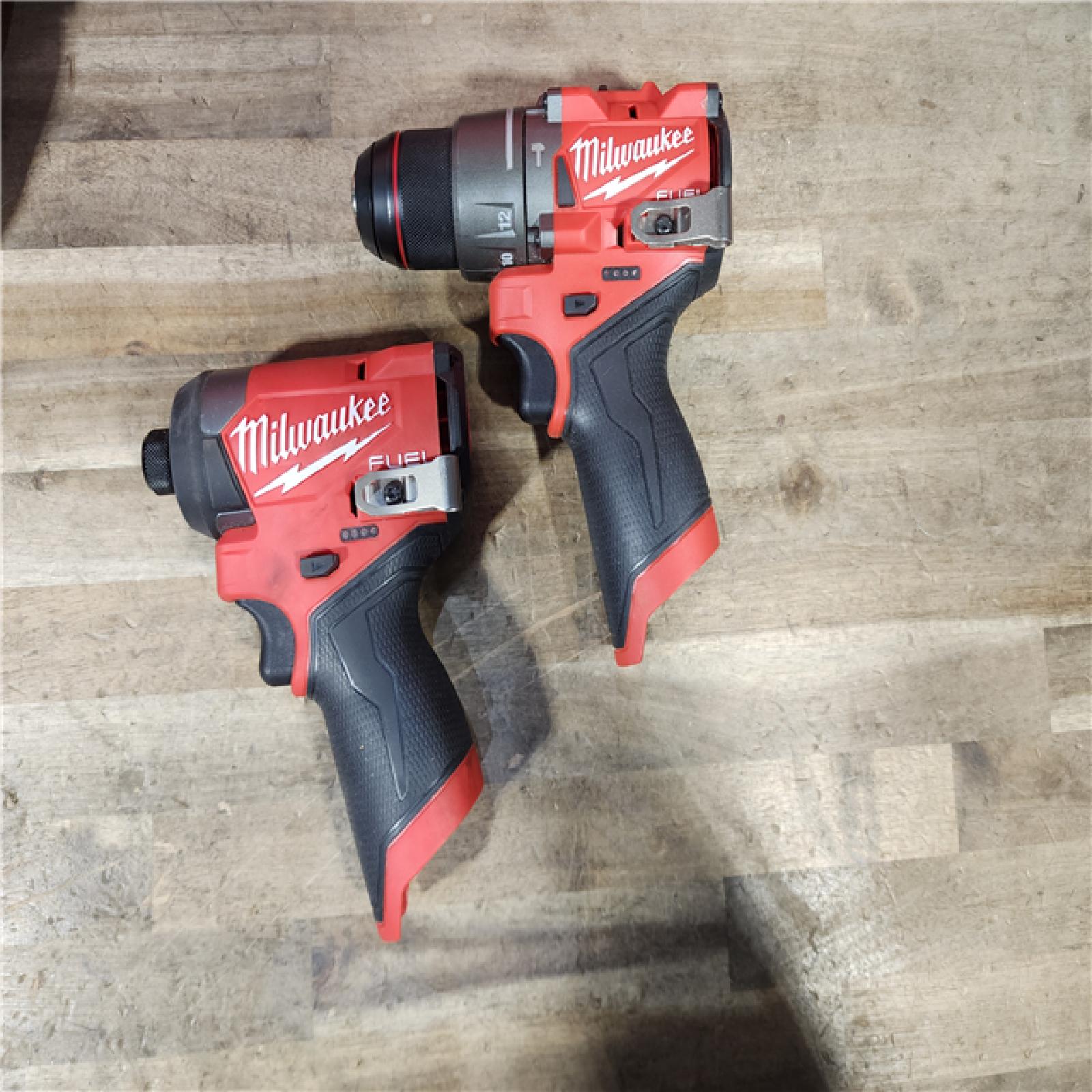 HOUSTON LOCATION - AS-IS Milwaukee 3497-22 12V Brushless Hammer Drill and Impact Driver Combo Kit