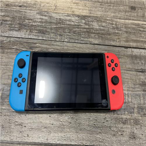 AS-IS Nintendo Switch with Neon Blue and Neon Red Joy-Con