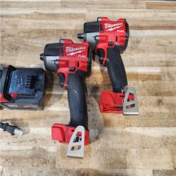 HOUSTON LOCATION - AS - IS Milwaukee 2 Tool Combo Kit W/ (2) Battery & Charger