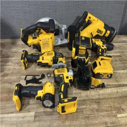 Houston Location AS-IS DeWalt 20V MAX Cordless Brushed 7 Tool Combo Kit