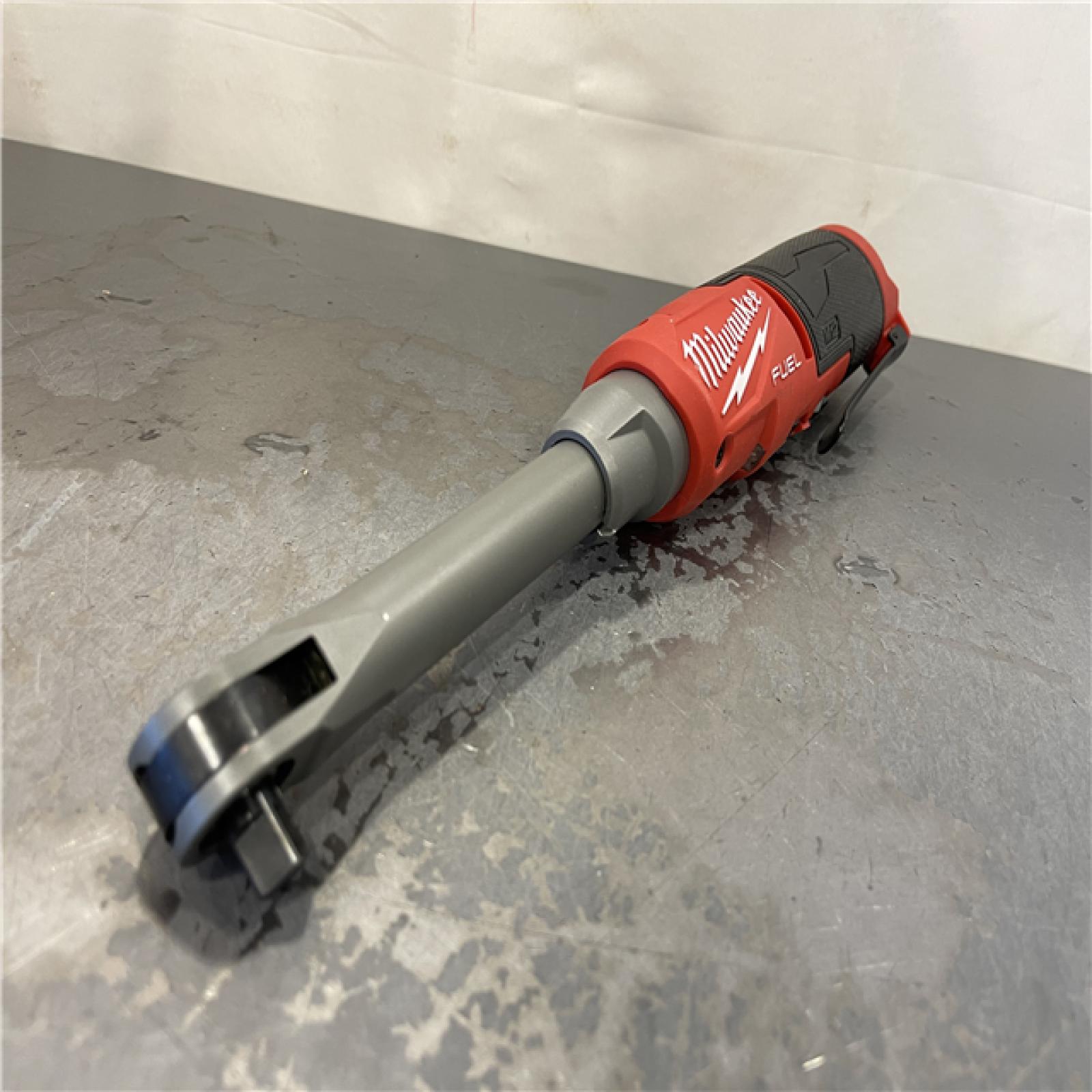 AS-IS - Milwaukee M12 FUEL 12V Lithium-Ion Brushless Cordless 3/8 in. Extended Reach High Speed Ratchet