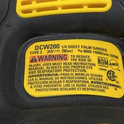 AS-IS DEWALT 20V MAX XR Cordless Brushless 1/4 Sheet Variable Speed Sander (Tool Only)