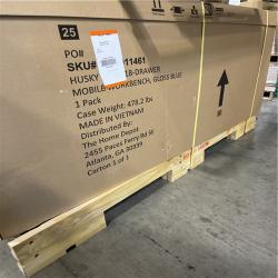 DALLAS LOCATION - Husky Tool Storage 72 in. W Standard Duty Gloss Blue Mobile Workbench Tool Chest