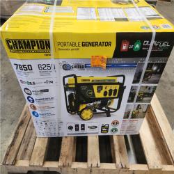 Phoenix NEW Champion Power Equipment 7850/6250-Watt Recoil Start Dual Fuel Portable Generator w/ Free 3-Year Warranty for Home Backup and Storm Prep (SEALED)