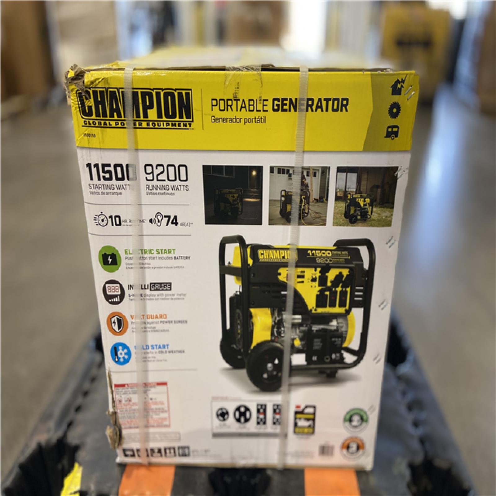 DALLAS LOCATION - Champion Power Equipment 11,500/9,200-Watt Gasoline Powered Electric Start Portable Generator