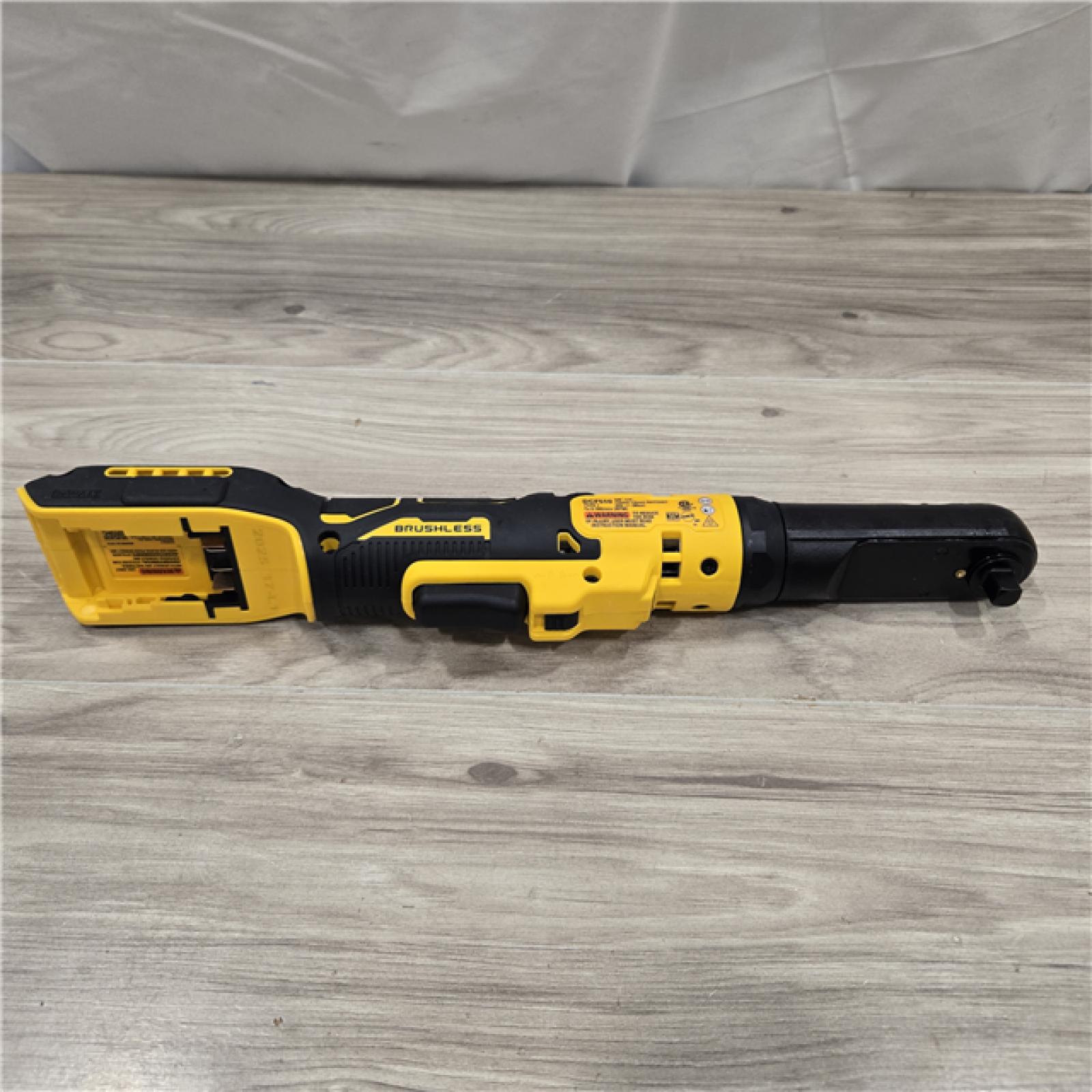 AS-IS DeWalt 20-Volt Cordless 3/8 in. to 1/2 in. Ratchet (Tool-Only)
