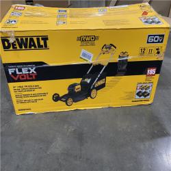 As-Is- FLEXVOLT 2x60V MAX 21 in. Cordless Battery Powered Self Propelled Lawn Mower Kit with  12.0 Ah Batteries and Chargers