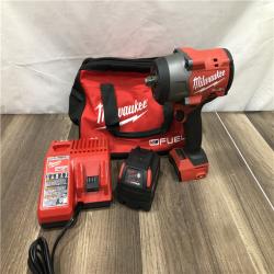 AS-IS Milwaukee FUEL 18V Lithium-Ion Brushless Cordless 1/2 in. Impact Wrench w/Friction Ring Kit