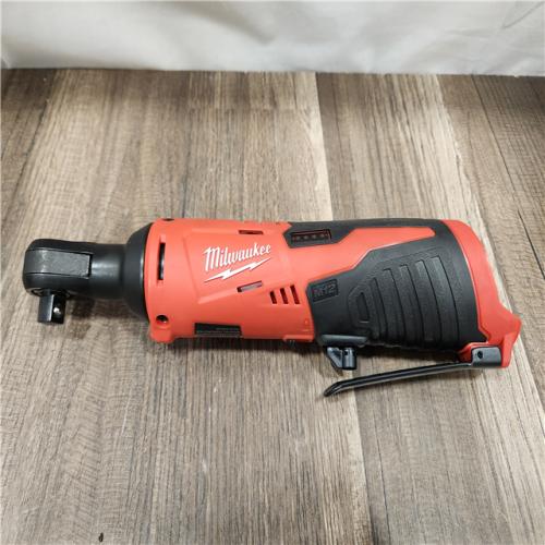 AS-IS- MILWAUKEE .38 in. M12 Cordless Ratchet (Tool-Only)
