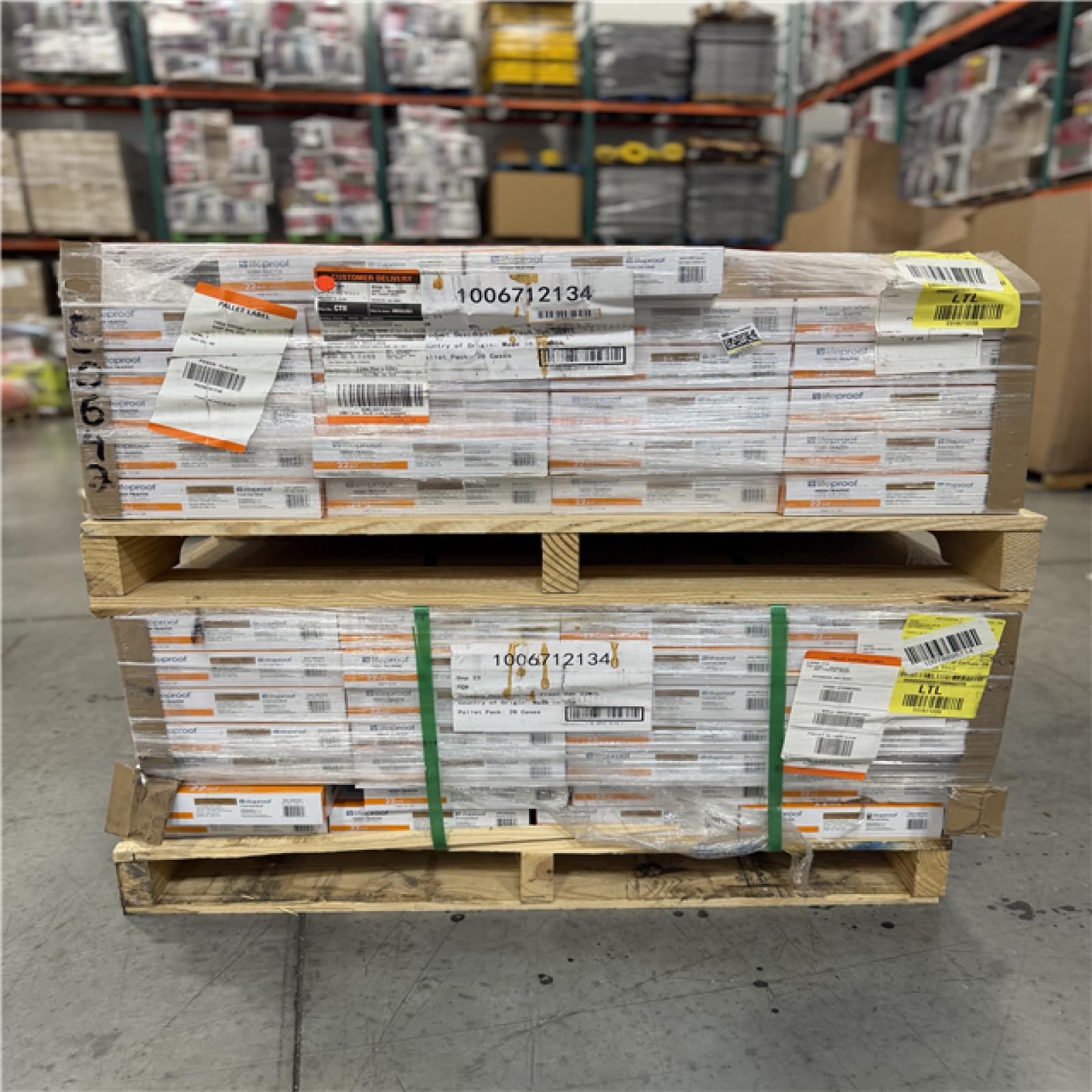 DALLAS LOCATION - Lifeproof Fresh Oak 22 MIL x 8.7 in. W x 48 in. L Click Lock Waterproof Luxury Vinyl Plank Flooring (20.1 sqft/case) PALLET-(50 UNITS)