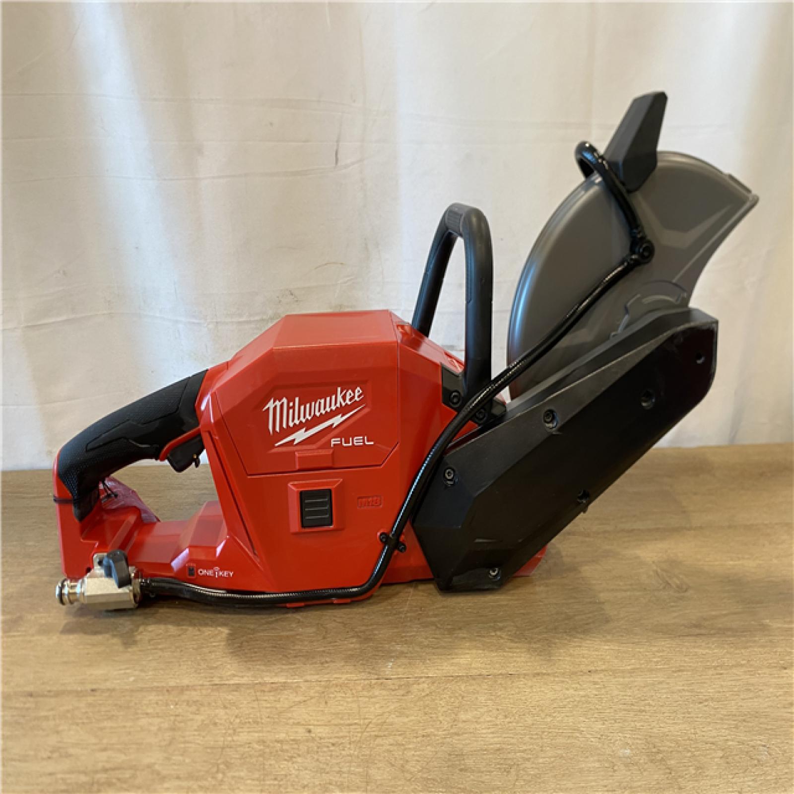 AS-IS Milwaukee FUEL ONE-KEY 18V Lithium-Ion Brushless Cordless 9 in. Cut Off Saw (Tool-Only)