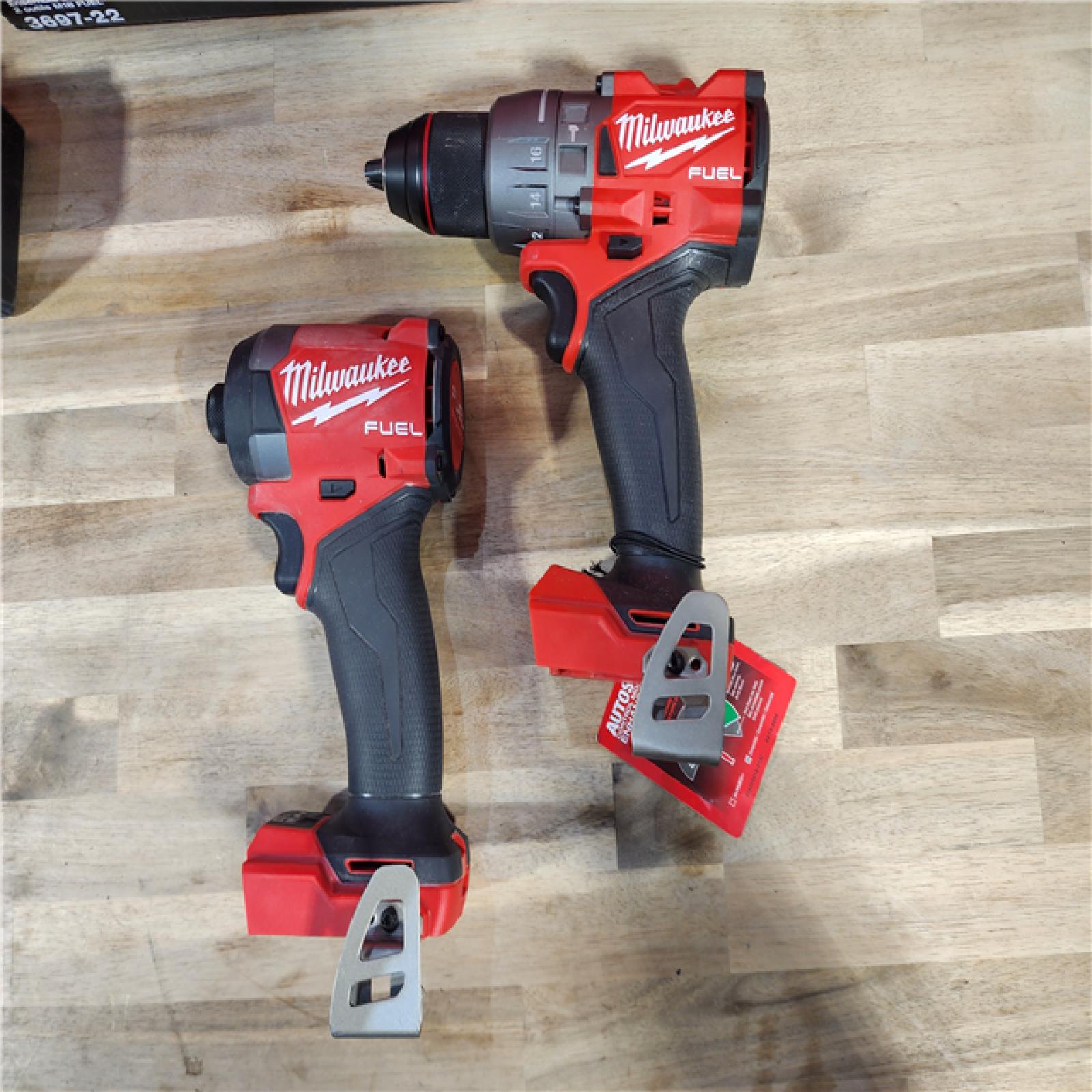 HOUSTON LOCATION - AS-IS MILWAUKEE M18 FUEL 18V Lithium-Ion Brushless Cordless Hammer Drill and Impact Driver Combo Kit (2-Tool) with 2 Batteries