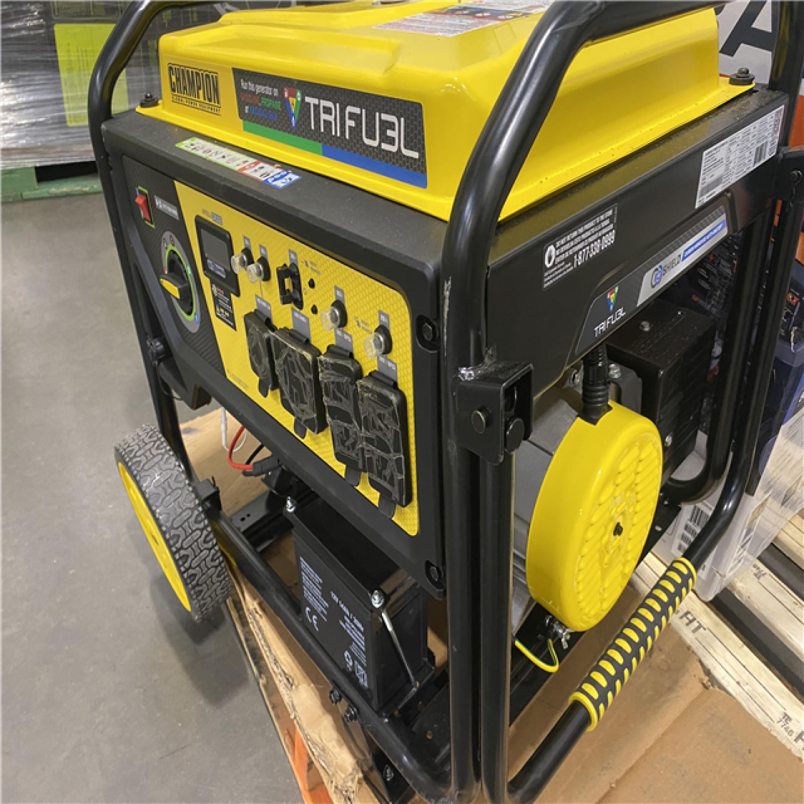 Dallas Location - As-Is Champion 9200-Watt Tri-Fuel Portable Generator