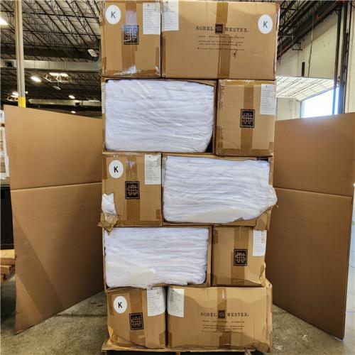 Phoenix NEW Sobel Westex Hotel King Size (78x80) White Sheets Pallet 8pcs per Box (20-Boxes)