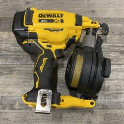 AS-IS DEWALT 20V MAX Lithium-Ion 15-Degree Electric Cordless Roofing Nailer Kit