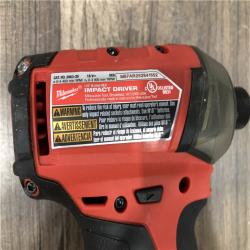 AS-IS Milwaukee FUEL 18V Lithium-Ion Brushless Cordless 1/4 in. Hex Impact Driver (Tool-Only)