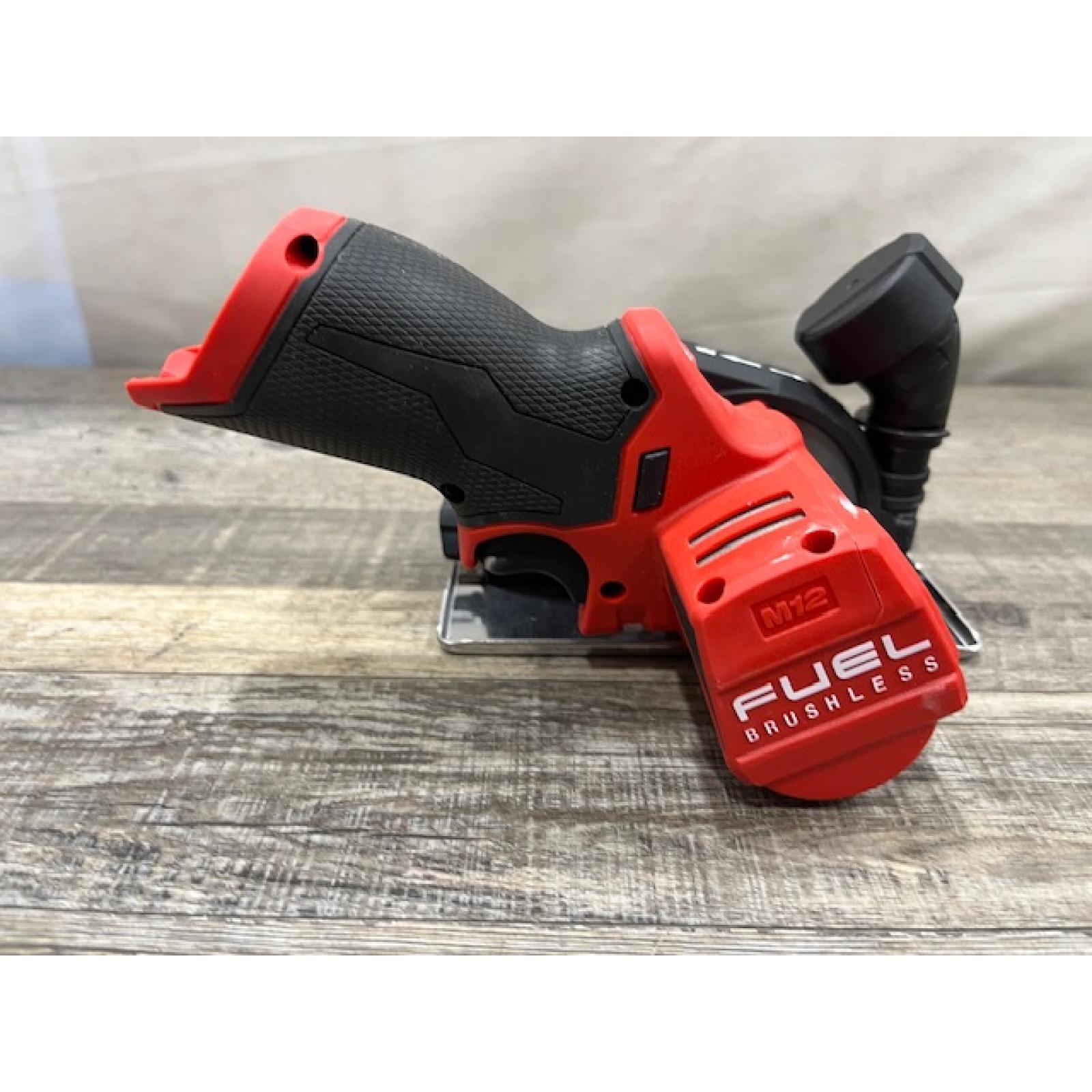 AS-IS Milwaukee FUEL 12V Lithium-Ion Brushless Cordless 3 in. Cut Off Saw (Tool-Only)