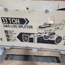 CALIFORNIA AS-IS FULL BOAR 33 TON GAS LOG SPLITTER